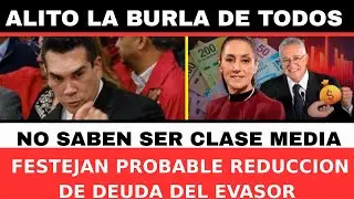 ALITO, LA BURLA DE TODOS. NO SABEN SER CLASE MEDIA. FESTEJAN REDUCCION DE DEUDA DEL EVASOR.