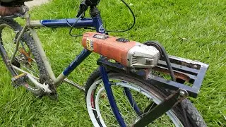 bike elétrica com esmerilhadeira