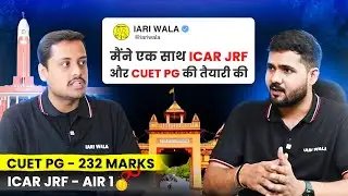 CUET PG Topper 2025 I ICAR PG vs CUET PG Journey