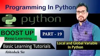 Basic Python tutorial | Find and Replace method in python | Part - 19 | By Abhishek Sir | Boost Up