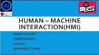 Human-Machine Interaction RECAP History,Stages,Components,Types #information #artificialintelligence