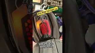 R15 v4 RGB Tail🏍️ light#jamshedpur#bike#modified#led#taillights#rgb#royalbike#yamaha#yamahar15#mt15
