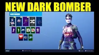 THE FORTNITE DARK BOMBER SKIN IS HERE!! (Dark Bag & Thunder Crash Showcase)