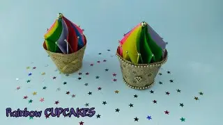 Origami Box- Paper CupCake | DIY Birthday gift