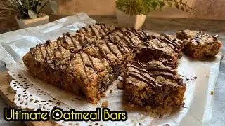 How to make oatmeal bars| Easy oat bar recipe| 10 min Crunchy snack 😱| Homemade oat bar recipe