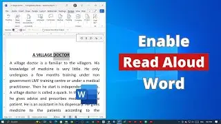 How to Enable Read Aloud on Microsoft Word