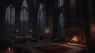 The Secret Council Chamber &ndash; Dark Gothic Rain & Fireplace for Focus