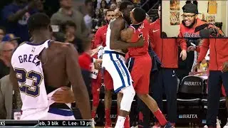 Bradley Beal Draymond Green Fight! Whole Team Jumps In!! Klay Gets Punched! Reaction!!