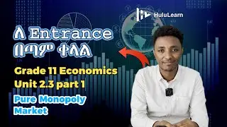 Grade 11 Economics: Unit 2 | 2.3 Part 1 | Pure Monopoly Market