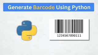 Генерация штрихкода с помощью Python всего за 4 строки кода | генератор штрихкодов на Python