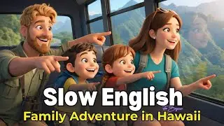 Family Adventure in Hawaii | Easy English Listening Story for Beginners (A2 Level)
