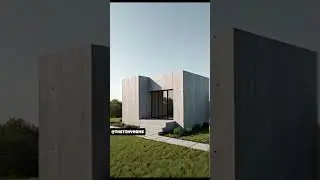 Small house with concrete minimalist design