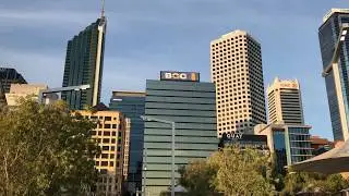 The Ritz Carlton Hotel and Beautiful Elizabeth Quay in Perth Australia