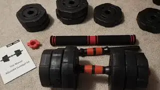 Non Hi-tech Video Review of Arespark Adjustable Dumbbell Set