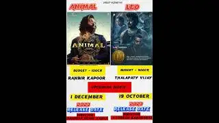 Animal movie Leo movie. 1 December 19 October release date #ranbirkapoor #vijay #youtubeshorts #leo