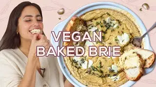 Homemade Gooey Vegan Cheese Recipe (Baked Brie) - Two Spoons