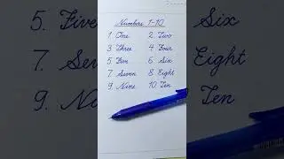 Cursive Writing for Beginners | Numbers 1&ndash;10 | Cursive Handwriting Practice | Cursive Letters 1&ndash;10