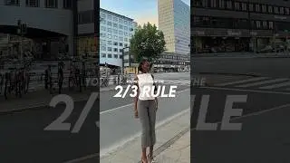 Do you know the 2/3 rule!?? #glowup #outfittips #glowuptips #glowupgoals #makeuptips