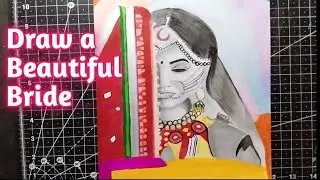 Draw a Beautiful Bride #artist #drawing #bride #classicdrawings