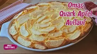 Omas Quark Apfel Auflauf Rezept 🥰👌 - sooo einfach und lecker - Hausmannskost