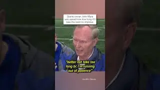 John Mara expects a quick turnaround for the Giants #shorts #giants