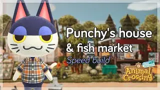 Fish Market 🐟 (speed build) // Japanese Island // Animal Crossing
