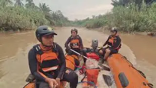 Operasi SAR KMM Orang Terjatuh Ke Sungai, Desa Santan Ulu, Kec. Marang Kayu, Kab. Kutai Kartanegara