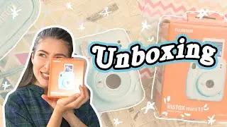 #FUJIFILM instax mini 11 reseña/unboxing + ASMR?? ¿como poner correa? | Pía Ramos