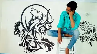 I made a vector art of lonewolf | Vector art | Bholasway