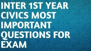 INTER 1ST YEAR CIVICS IMPORTANT QUESTION PAPERS 2025  SUPPLEMENATARY EXAMS BLUE PRINT TS MODELPAPERS