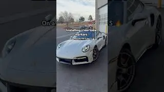 Installing clear side markers on a Porsche 911 #porsche911 #porsche #992turbos