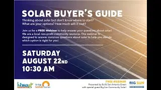Solar Buyer's Guide Webinar