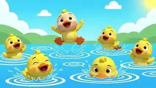 Five Little Ducks Пять маленьких утят  Детская песенка