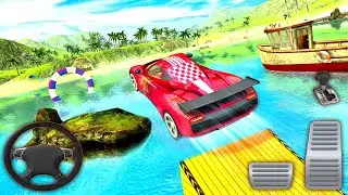 3D Water Surfur Car Floating Beach Drive - Android Gameplay #9