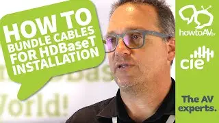 How to bundle cables for HDBaseT installation