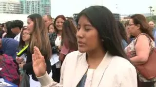 Forty one children take oath, become U S citizens