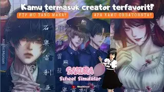 Kumpulan Trend Tiktok Sakura School Simulator 2025 IPart 21| Siapa Kreator favorit kamu?