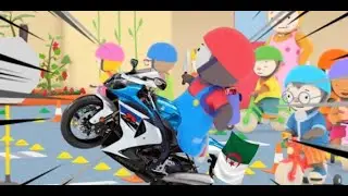 Parodie Tchoupi - Roule en b&eacute;cane &agrave; l'&eacute;cole