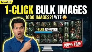 How to Generate Bulk Images with Prompt Automation | 1-Click Unlimited Free AI | how2ai