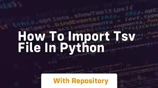 how to import tsv file in python