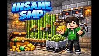 Making Bamboo Farm to earn millions of money in this server| INSANE SMP LIVE