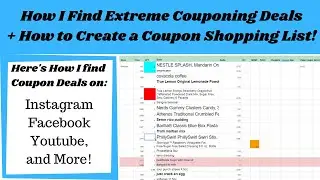 How I Find Extreme Couponing Deals + How to Create a Coupon Shopping List