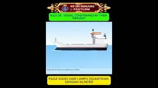 ROR - RULE 28  :  VESSEL CONSTRAINED BY THEIR DROUGHT #navyreservist #psstldm