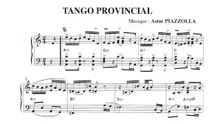 Astor Piazzolla: Tango Provincial for piano solo (audio + sheet music)