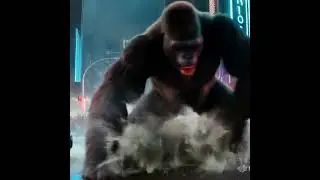 GORILLA KAIJU ATTACKS THE CITY! (4K Monster Rampage) #shorts #shortviralvideo #viralvideo #ai