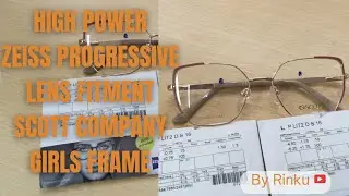 Full golden girls frame high power progressive lens fitment#eyeglass #rinkuvachil