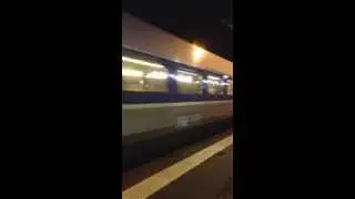 TGV departing Calais Frethun to Rang Du Fliers// D&eacute;part TGV Calais Frethun &agrave; Rang du Fliers.