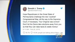 Trump To Pennsylvania Republicans: Fight Newly Drawn Congressional Map