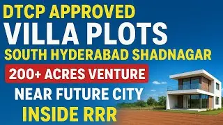DTCP Approved VILLA Openplots in Shadnagar Exit-15 #hyderabadrealestate#propertyinvestment#property 