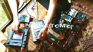 SHAKY AUTO MIDI - Digital Raga in the Psychedelic Groove w/ Yamaha QY-70,Roland SP-404 & KORG KP-3+